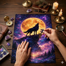 Wolf At Moon Night Jigsaw Puzzle