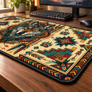 Wolf Aztec Style Desk Mat