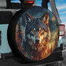 Wild Spirit Wolf Car Spare Tire Cover