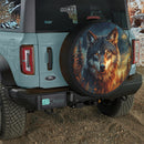 Wild Spirit Wolf Car Spare Tire Cover