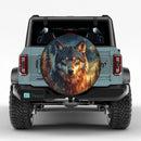 Wild Spirit Wolf Car Spare Tire Cover