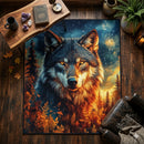 Wolf Embers Of The Wild Rectangular Area Rug