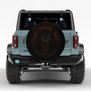 Werewolf Break Wall Jeep Car Spare Tire Cover