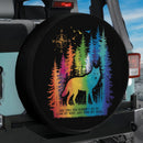 Wolf Into the Forest Jeep Car Spare Tire Cover