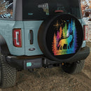 Wolf Into the Forest Jeep Car Spare Tire Cover