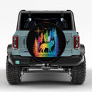 Wolf Into the Forest Jeep Car Spare Tire Cover