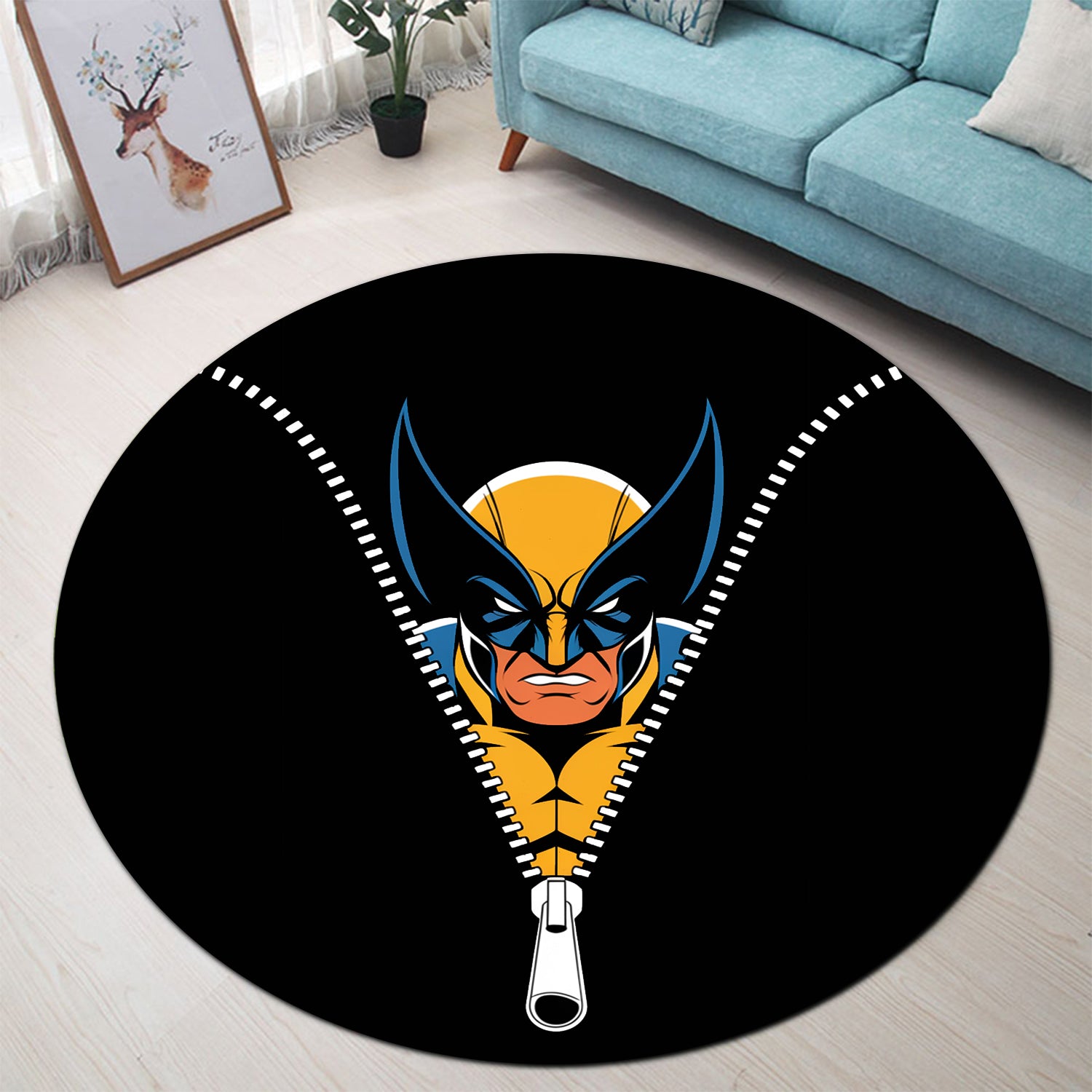Wolverine Rug Duster Wolverine Zipper Round Rug