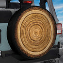 Wood Pattern Custom Jeep Wheel Cover With Camera Hole