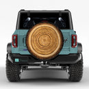 Wood Pattern Custom Jeep Wheel Cover With Camera Hole