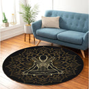 Xenomorph Yoga Meditation Mandala Round Rug