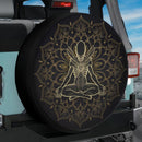 Mandala Meditating Xenomorph Alien Yoga Jeep Car Spare Tire Cover