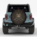 Mandala Meditating Xenomorph Alien Yoga Jeep Car Spare Tire Cover