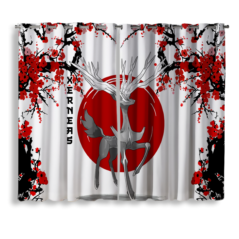 Xerneas Pokemon Japan Style Window Curtain