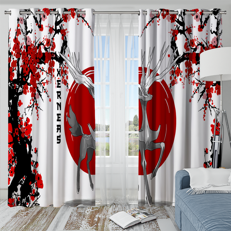 Xerneas Pokemon Japan Style Window Curtain