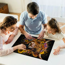 Highland Cow Flowers Jigsaw Puzzle