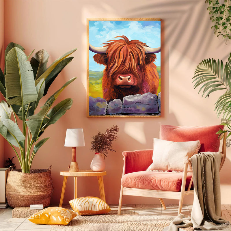 Yak Mountain - Living Room - Canvas Wall Art - Print - Wall Decor