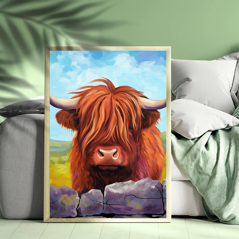 Yak Mountain - Living Room - Canvas Wall Art - Print - Wall Decor