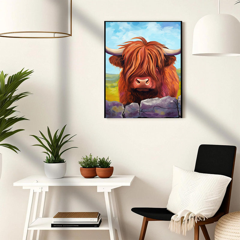 Yak Mountain - Living Room - Canvas Wall Art - Print - Wall Decor