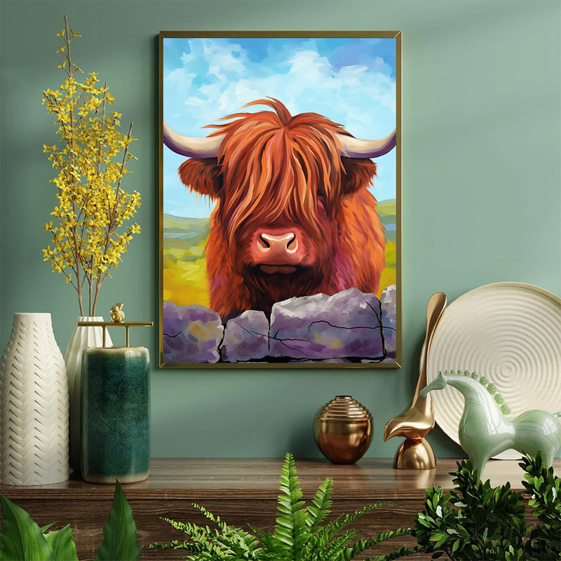 Yak Mountain - Living Room - Canvas Wall Art - Print - Wall Decor