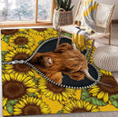 Yak Sunflower Rectangular Area Rug