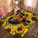 Yak Sunflower Rectangular Area Rug