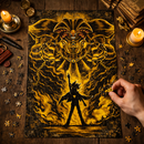 Exodia the Forbidden One Yu Gi Oh! Anime Rectangle Jigsaw Puzzle