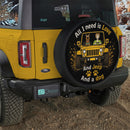 Yellow Scooby Doo Love Dog Car Spare Tire Cover With Camera Hole