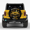 Yellow Scooby Doo Love Dog Car Spare Tire Cover With Camera Hole