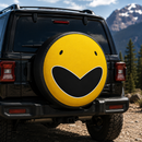 Yellow Power Ranger Face Car Spare Tire Cover