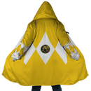 Yellow Ranger Mighty Morphin Power Rangers Hooded Fleece Cloak Coat