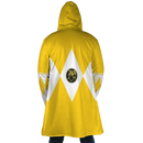 Yellow Ranger Mighty Morphin Power Rangers Hooded Fleece Cloak Coat