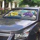Yellow & Purple M&M Chocolate Custom Car Windshield Sunshades