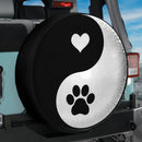 Yin-Yang Paw Heart Symbol Jeep Car Spare Tire Cover