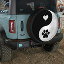 Yin-Yang Paw Heart Symbol Jeep Car Spare Tire Cover