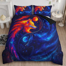 Yin And Yang Sun Moon The Celestial Wolf Bedding Set