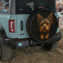 Yorkshire Terrier  Dog In A Torn Bag Jeep Car Spare Tire Cover