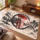 Yor x Anya Spy × Family Japan Ink Style Rectangular Area Rug