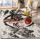 Yor x Anya Spy × Family Japan Ink Style Rectangular Area Rug