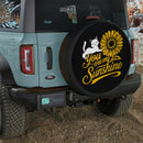 You Are My Sunshine Sunflower Cat Jeep Car Spare Tire Cover