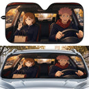 Yuji Itadori X Nobara Kugisaki Jujutsu Kaisen Car Auto Sunshades