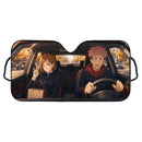 Yuji Itadori X Nobara Kugisaki Jujutsu Kaisen Car Auto Sunshades