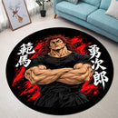 Yujiro Hanma Baki The Grappler Carpet Round Rug