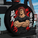 Yujiro Hanma Baki The Grappler Car Spare Tire Cover With Camera Hole