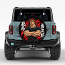 Yujiro Hanma Baki The Grappler Car Spare Tire Cover With Camera Hole