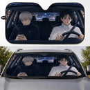 Yuta Okkotsu X Toge Inumaki Jujutsu Kaisen Car Auto Sunshades