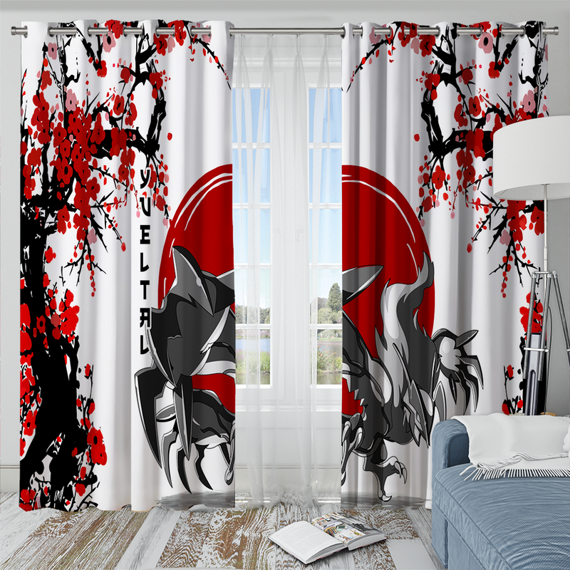 Yveltal Pokemon Japan Style Window Curtain