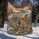 Zacian Zamazenta Pokemon Woven Throw Blanket