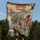 Zacian Zamazenta Pokemon Woven Throw Blanket