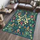 Zelda Retro Rectangular Area Rug