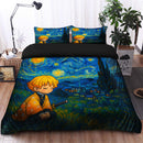 Zenitsu Chill Starry Night Bedding Set